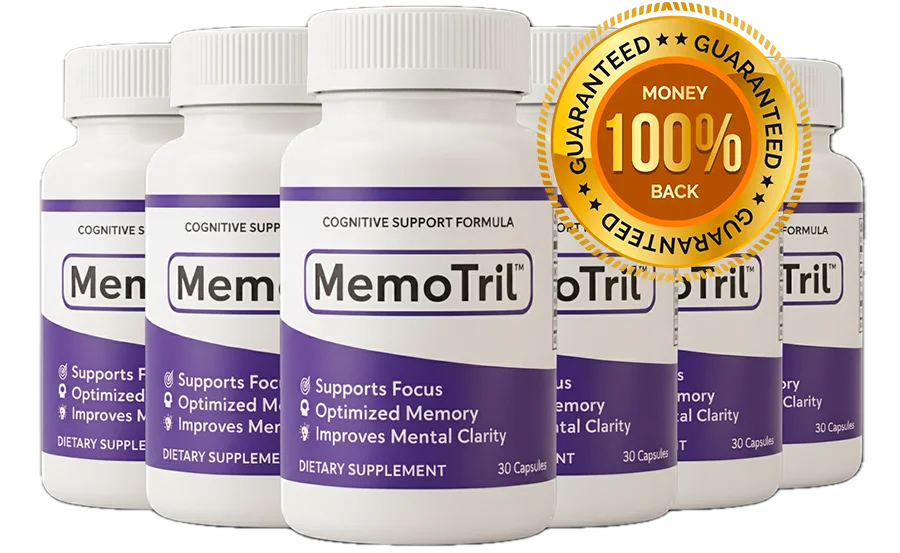 MemoTril Official Formula Bottle - Natural Memory Support Supplement - 72% OFF Today